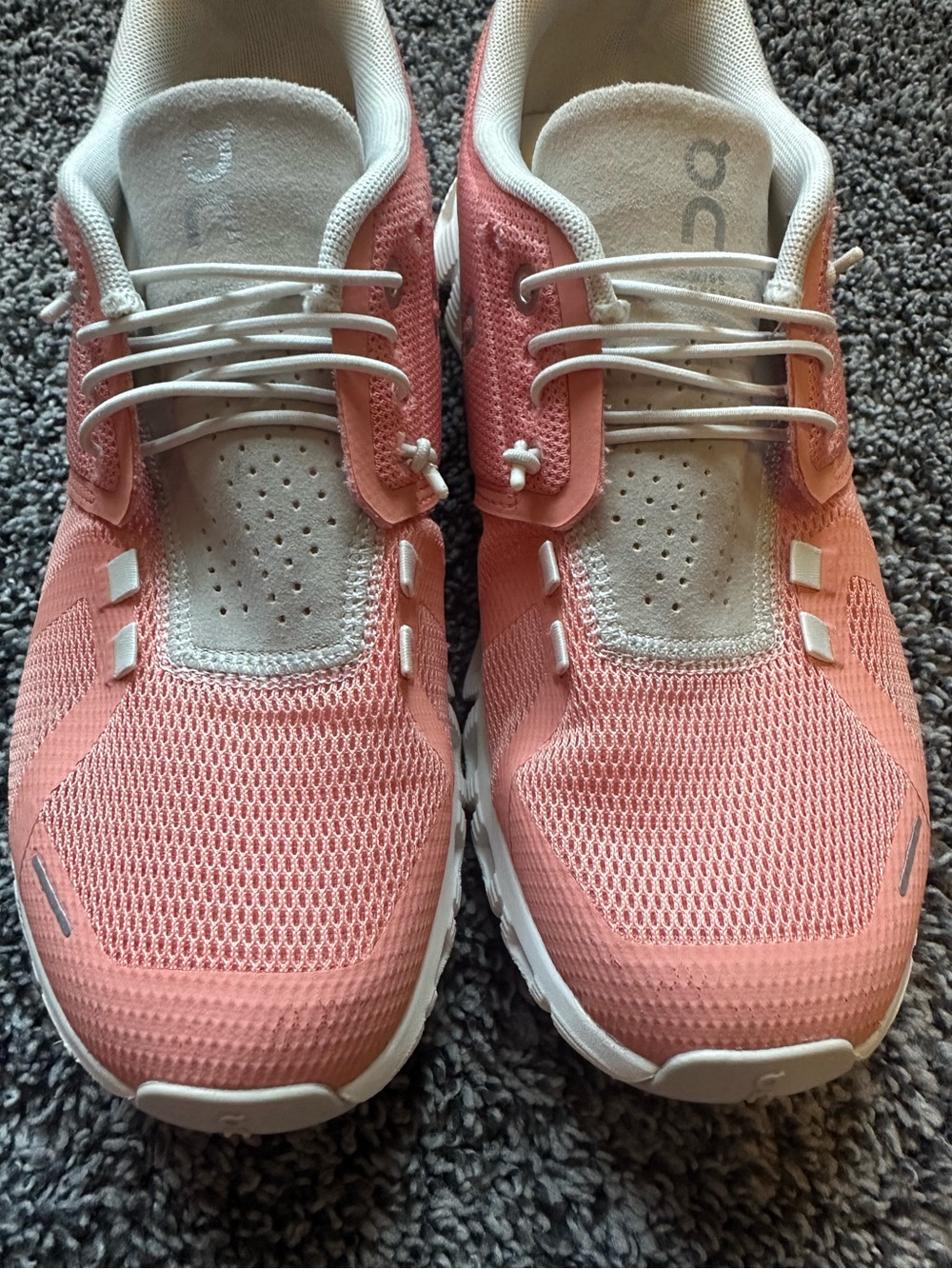 Women's ON CLOUD 5 Running Walking Gym Sneakers Flamingo Pearl Size 8 - Picture 6 of 14